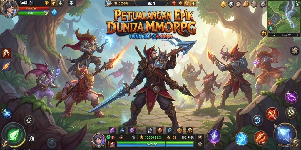 Tangkapan layar utama dari gameplay menampilkan aksi seru dalam BARU01.