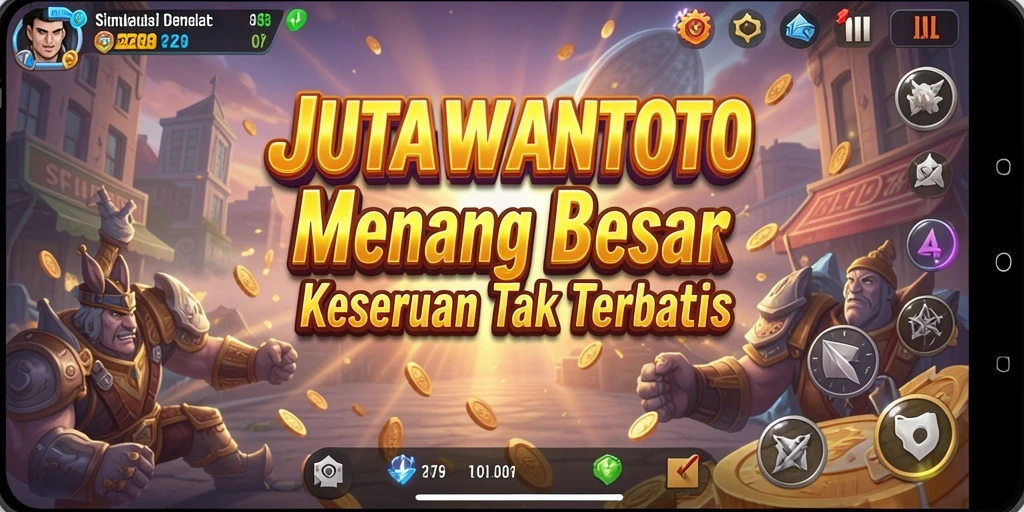 Tangkapan layar dari gameplay seru JUTAWANTOTO yang menunjukkan interaksi pemain.