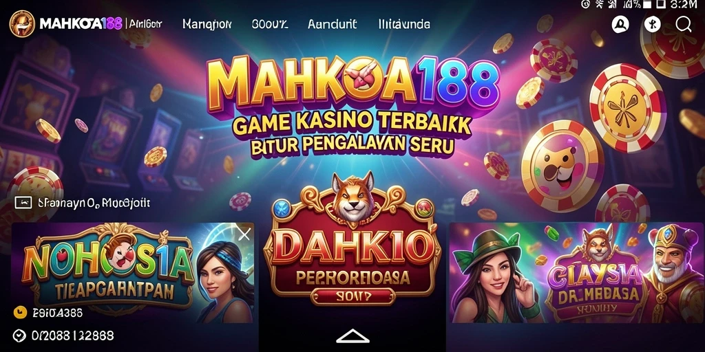 Screenshot gameplay MAHKOTA188 dengan suasana kasino yang menegangkan.