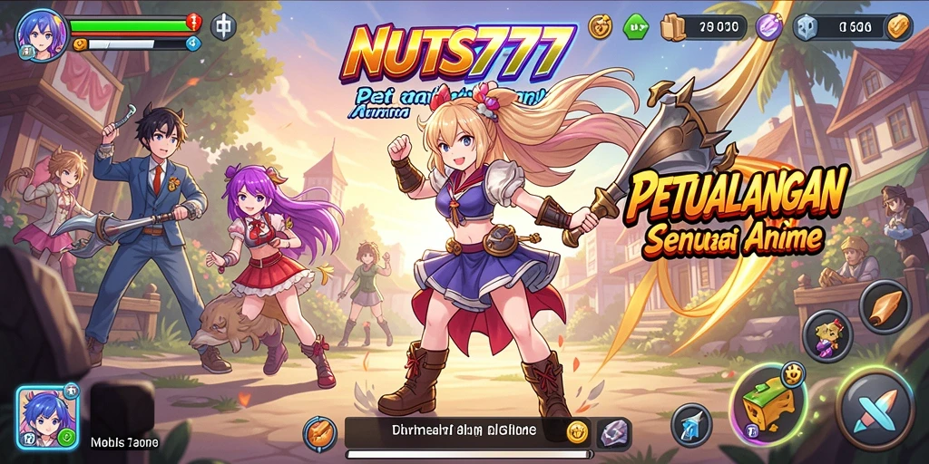 Tampilan menarik dari gameplay Anime NUTS777 yang penuh aksi.