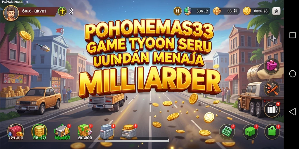 Tampilan gameplay Tycoon POHONEMAS33 yang mendebarkan dan interaktif.
