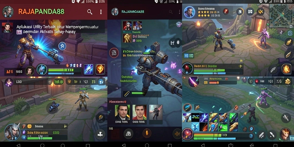 Tampilan screenshot utama RAJAPANDA88 dengan fitur utama Utility.