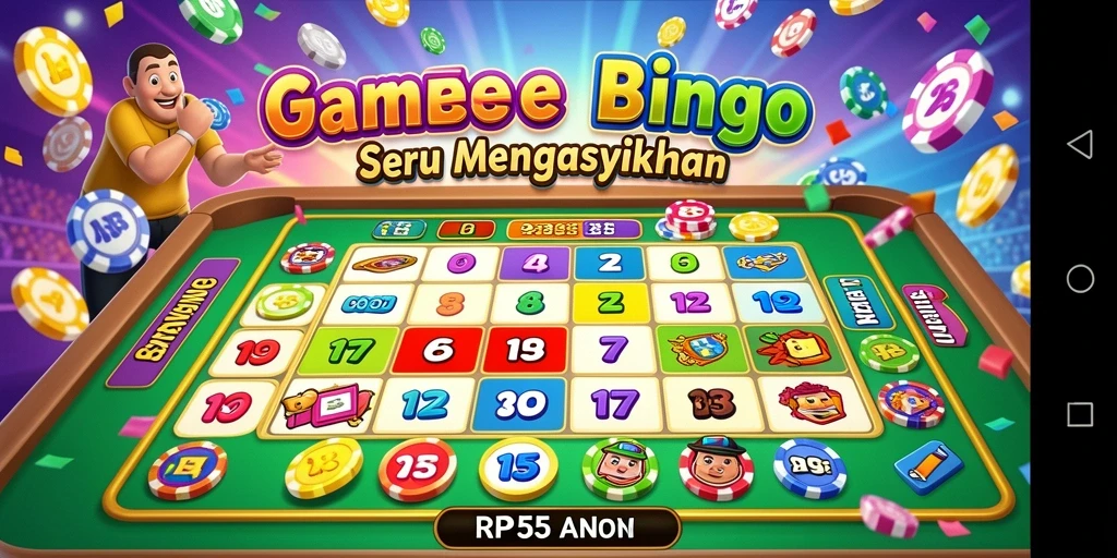 Screenshot gameplay RP55 menampilkan keseruan permainan Bingo.